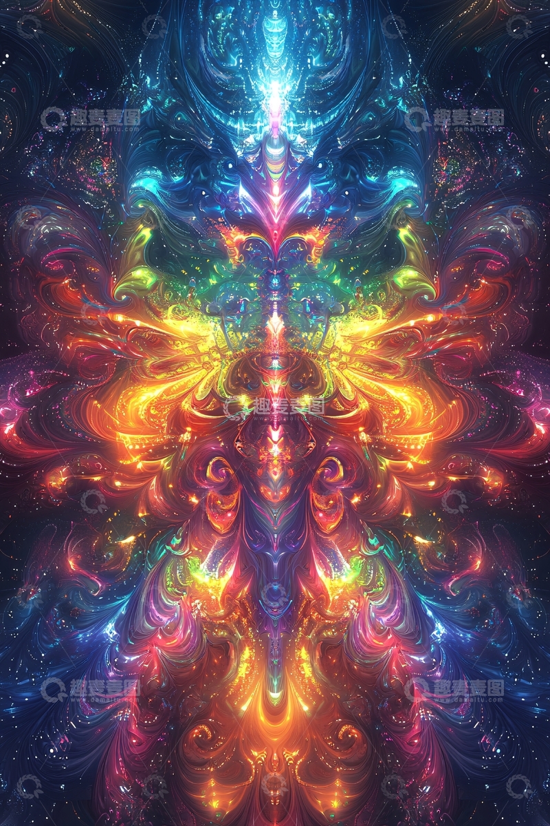 高清大图下载【趣麦麦图】绚丽多彩的宇宙能量