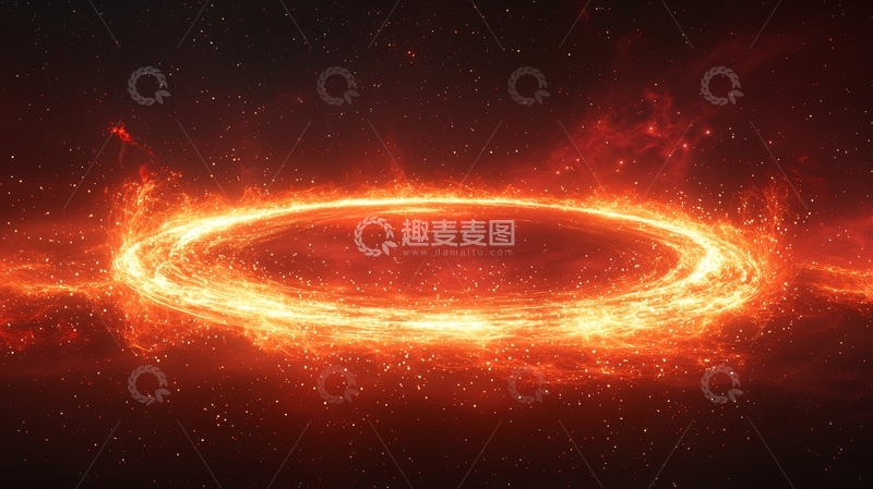 高清大图下载【趣麦麦图】燃烧的火焰环