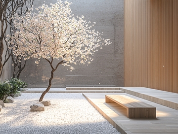 极简日式庭院设计