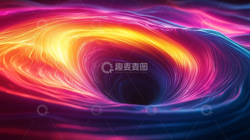 高清大图下载【趣麦麦图】彩色漩涡
