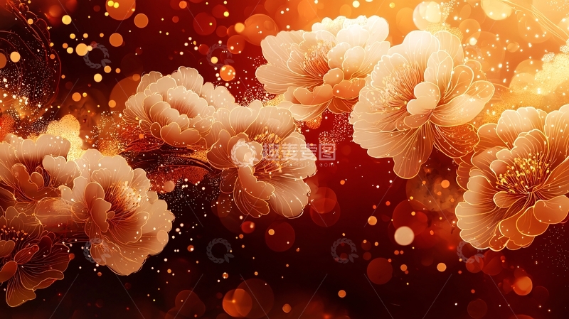 高清大图下载【趣麦麦图】金色花朵