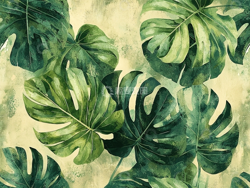 高清大图下载【趣麦麦图】水彩绿植