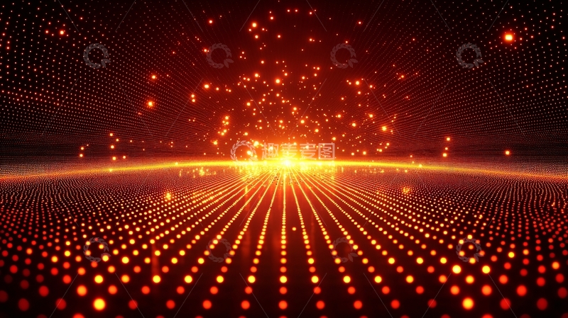 高清大图下载【趣麦麦图】光点粒子汇聚能量爆发