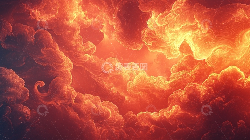 高清大图下载【趣麦麦图】火焰云彩