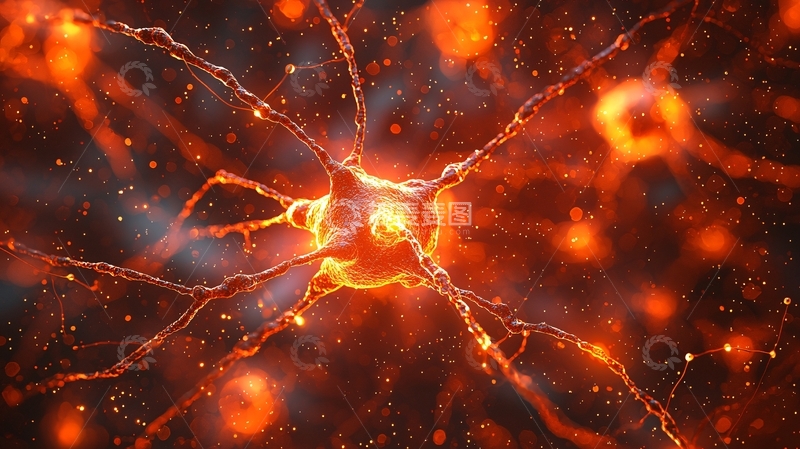 高清大图下载【趣麦麦图】神经元细胞高清显微镜图像