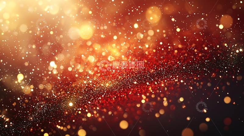 高清大图下载【趣麦麦图】红金色闪光背景
