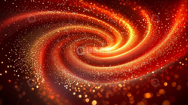高清大图下载【趣麦麦图】旋转的红色光点