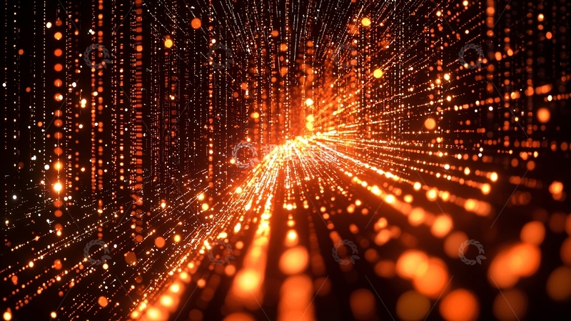 高清大图下载【趣麦麦图】光线粒子隧道