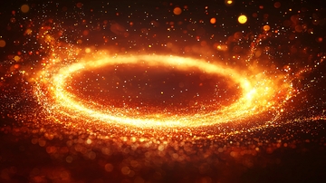 燃烧的火焰光环