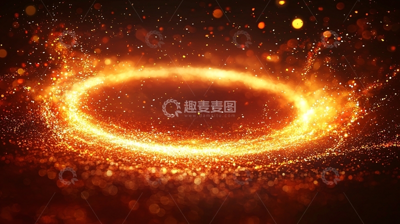 高清大图下载【趣麦麦图】燃烧的火焰光环