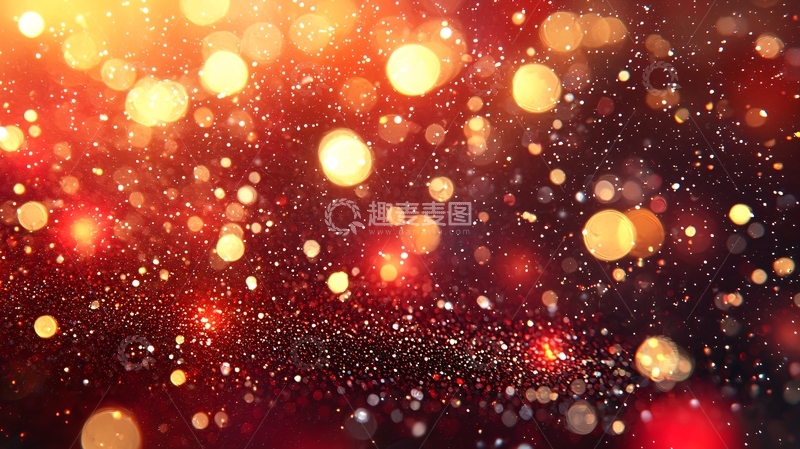 高清大图下载【趣麦麦图】红黄光斑背景