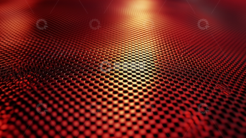 高清大图下载【趣麦麦图】红色格纹金属质感背景
