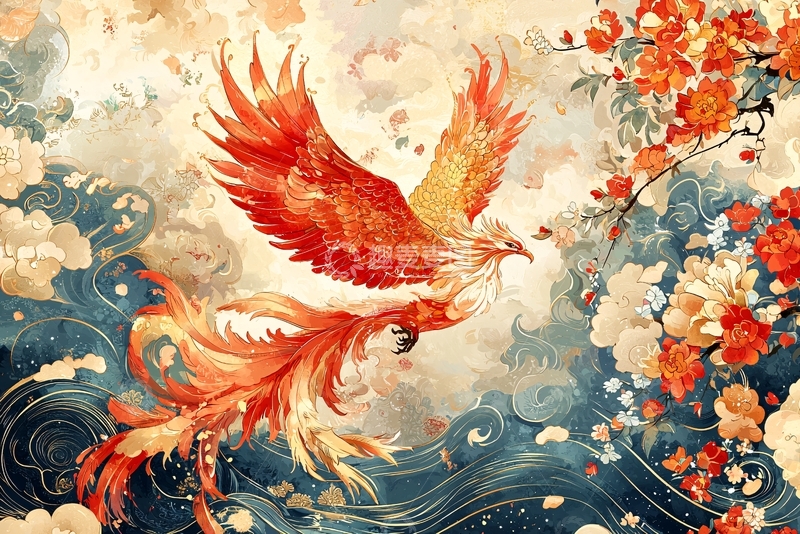 高清大图下载【趣麦麦图】火凤凰