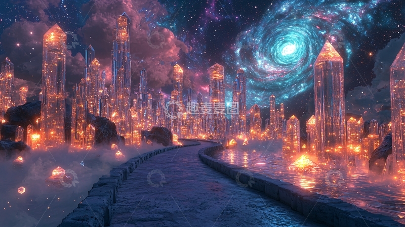 高清大图下载【趣麦麦图】水晶城市