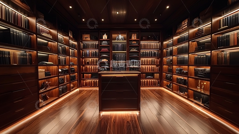 高清大图下载【趣麦麦图】奢华衣帽间