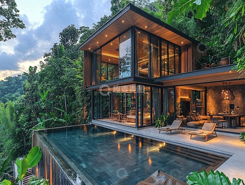 高清大图下载【趣麦麦图】山林别墅