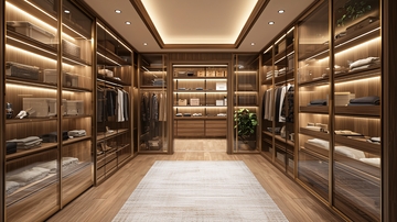 高端大气步入式衣帽间