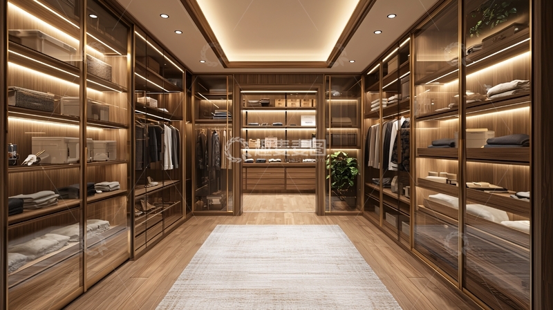 高清大图下载【趣麦麦图】高端大气步入式衣帽间
