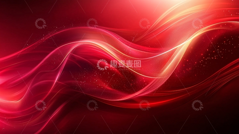 高清大图下载【趣麦麦图】红色波浪