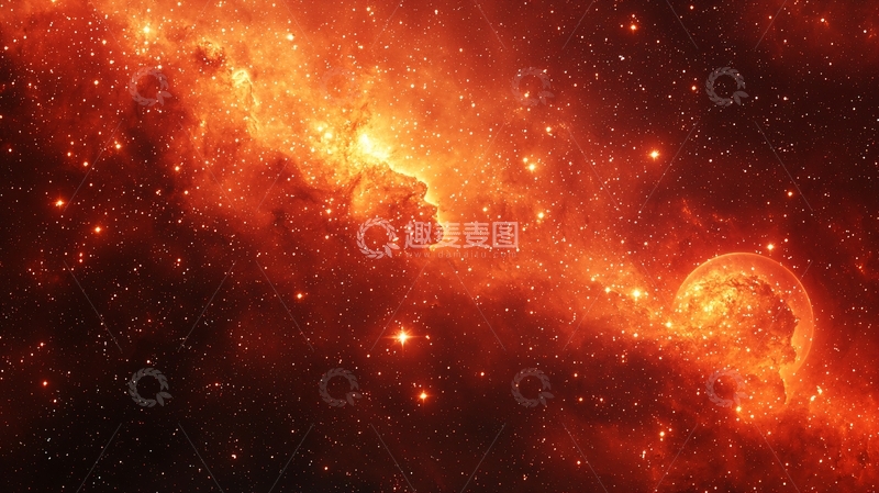 高清大图下载【趣麦麦图】燃烧的星云