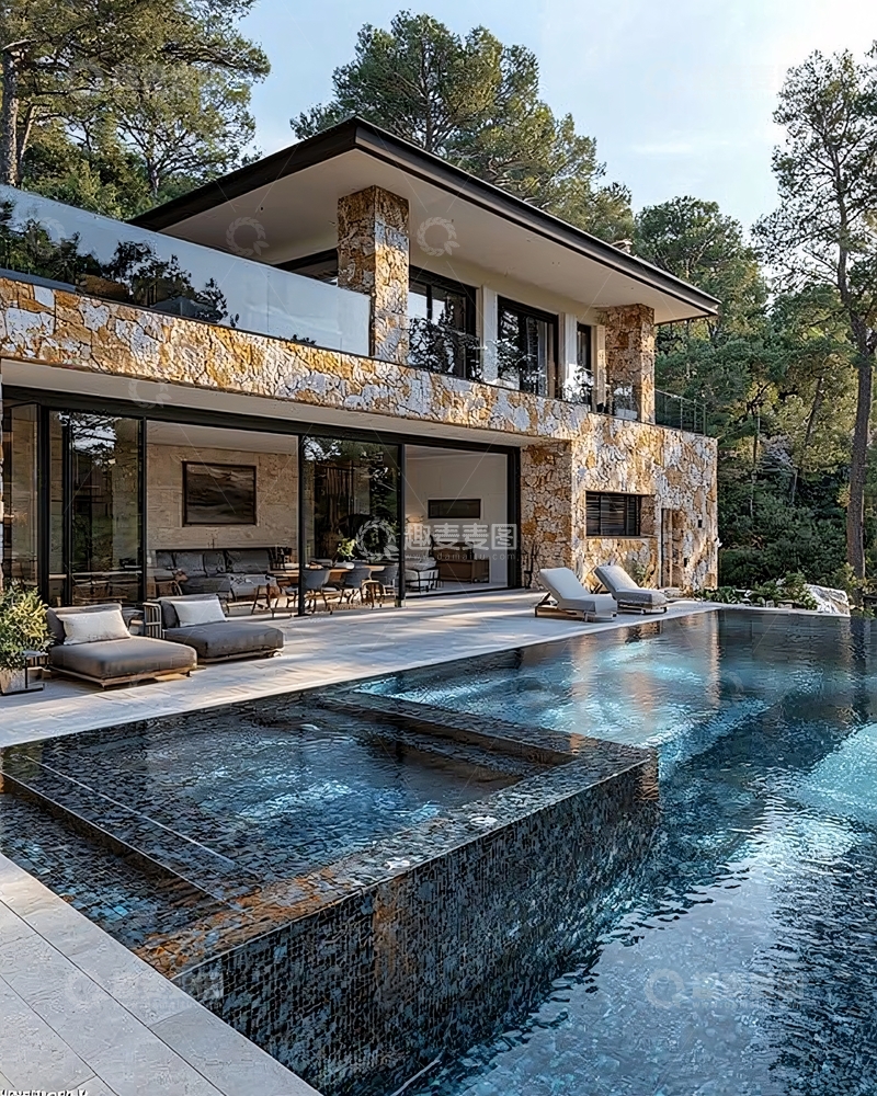 高清大图下载【趣麦麦图】现代豪华别墅