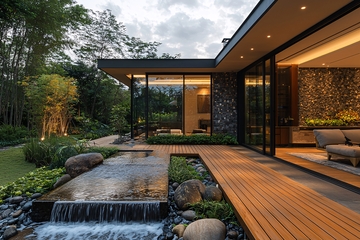 现代简约别墅庭院设计