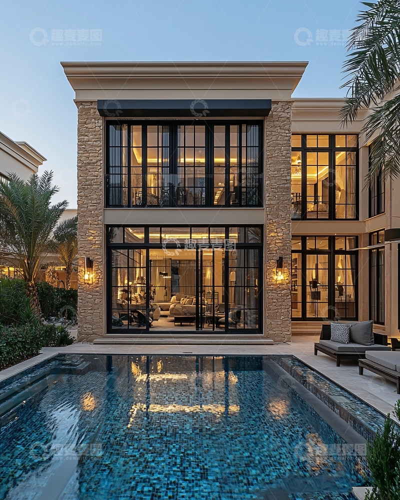高清大图下载【趣麦麦图】现代风格别墅
