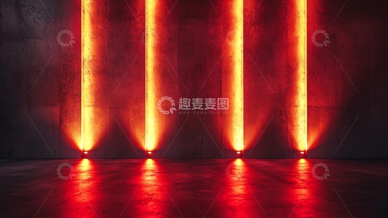 高清大图下载【趣麦麦图】黑暗背景红光