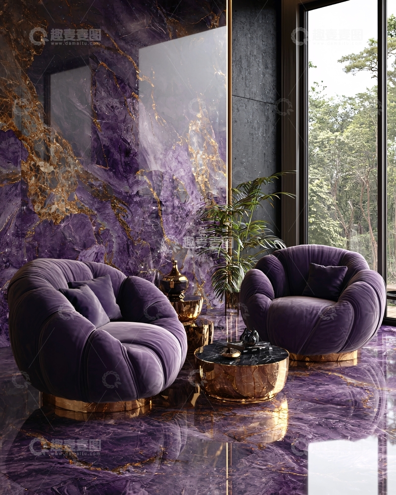 高清大图下载【趣麦麦图】紫色系家居