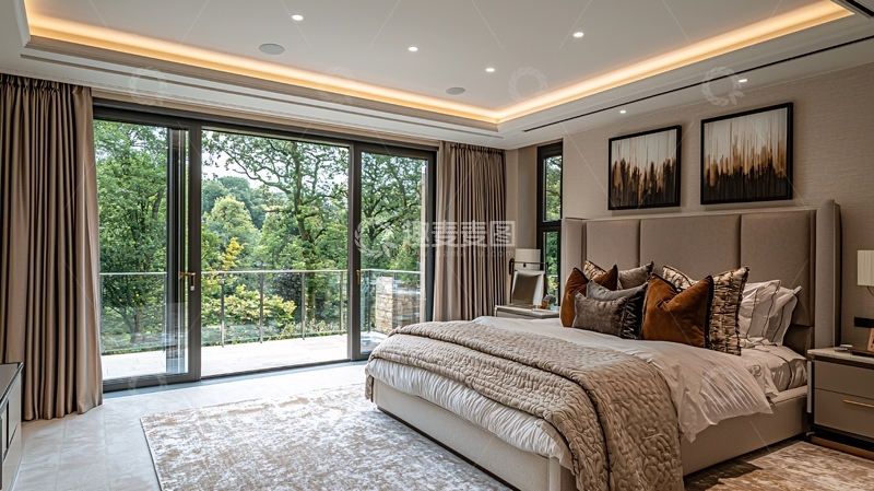 高清大图下载【趣麦麦图】现代简约卧室设计115