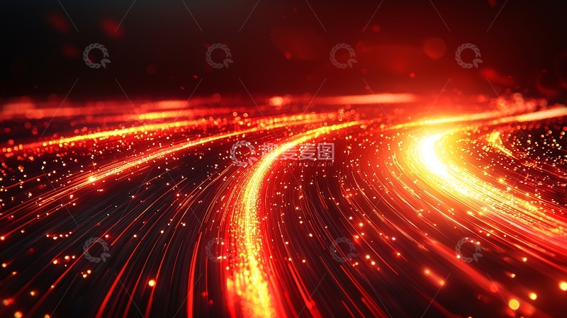 高清大图下载【趣麦麦图】暗红色光流轨迹