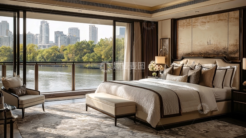 高清大图下载【趣麦麦图】豪华酒店套房卧室