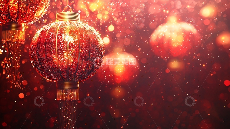 高清大图下载【趣麦麦图】红色圣诞球