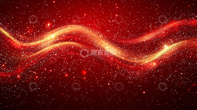 高清大图下载【趣麦麦图】红色波浪