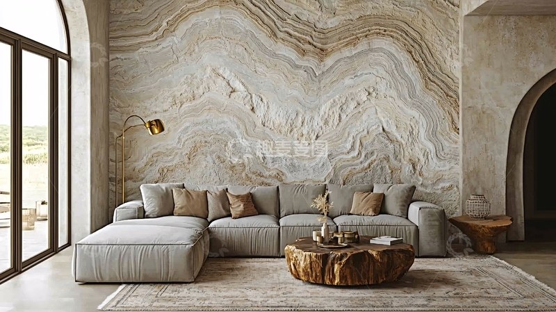 高清大图下载【趣麦麦图】高级灰大理石纹墙纸