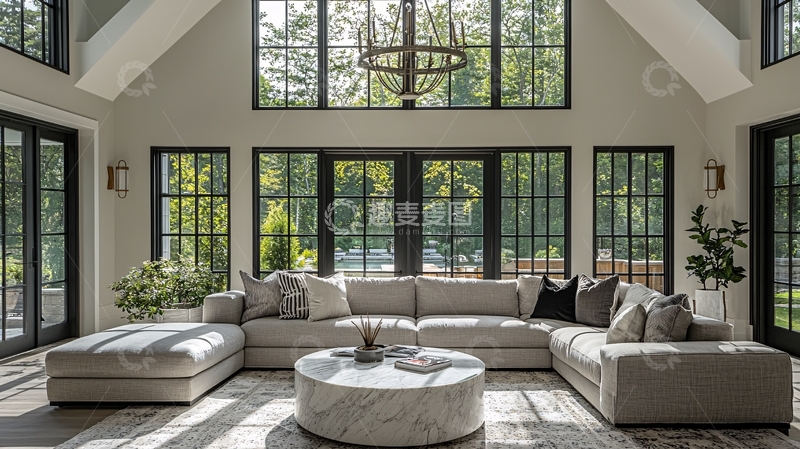 高清大图下载【趣麦麦图】现代简约客厅