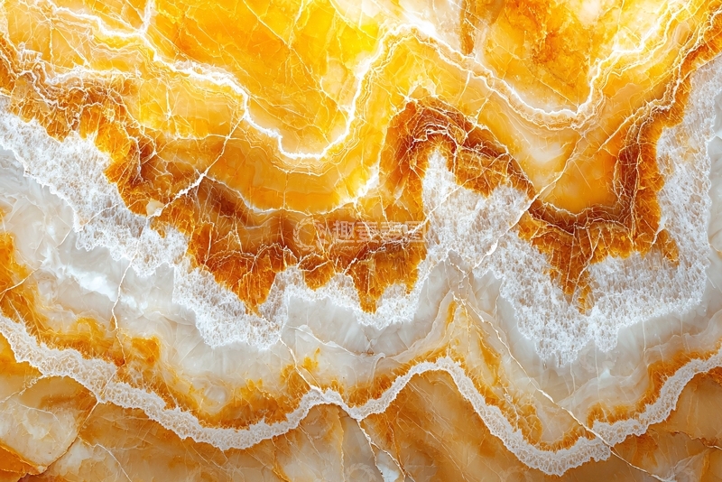 高清大图下载【趣麦麦图】黄白相间的大理石纹理
