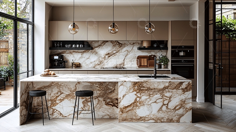 高清大图下载【趣麦麦图】现代轻奢厨房设计