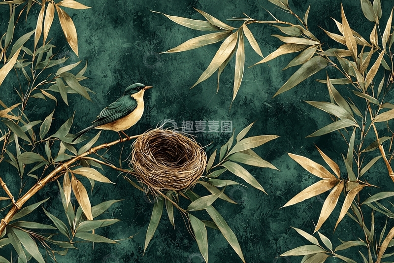 高清大图下载【趣麦麦图】水墨画风格