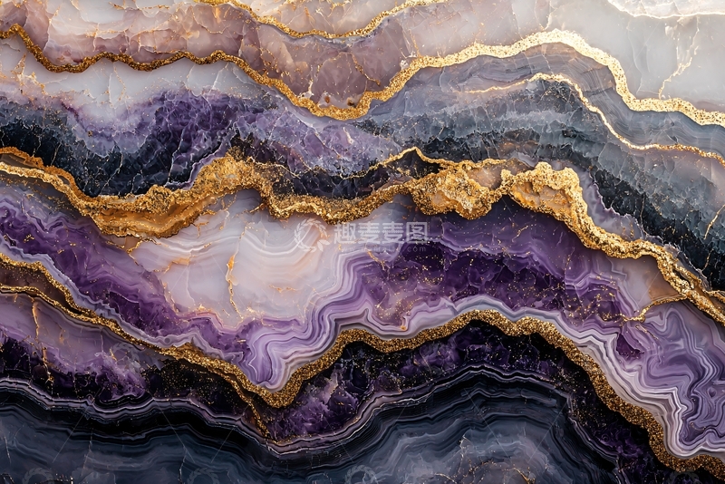 高清大图下载【趣麦麦图】紫金纹理大理石背景