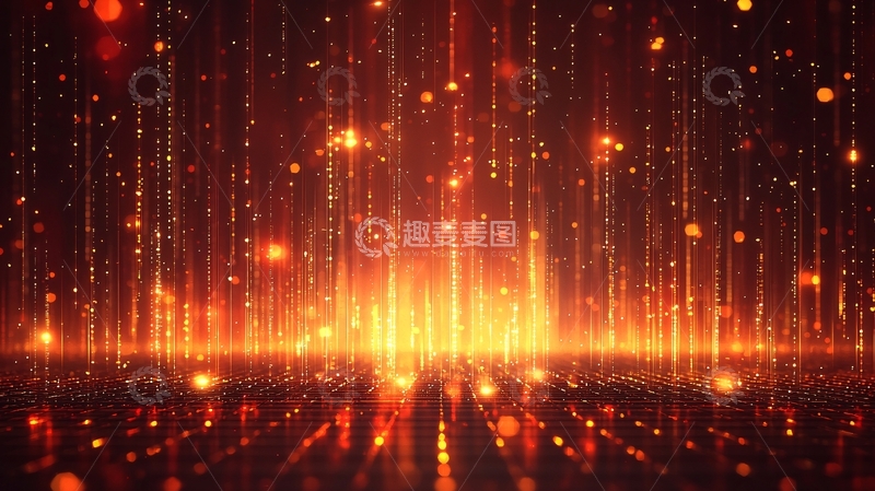 高清大图下载【趣麦麦图】光线粒子雨