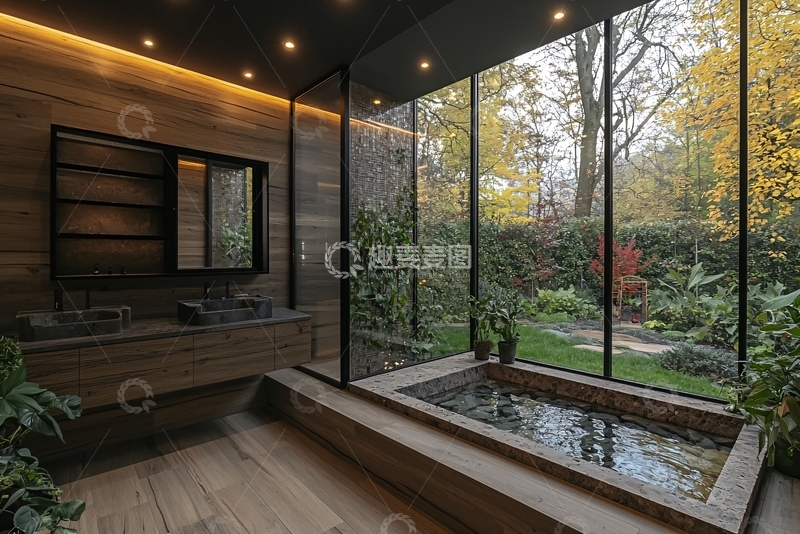 高清大图下载【趣麦麦图】现代极简风格浴室