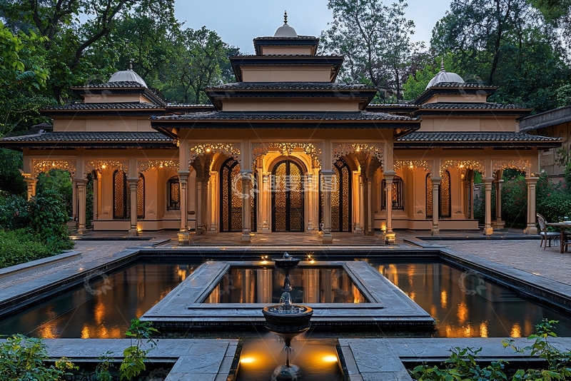 高清大图下载【趣麦麦图】奢华酒店夜景