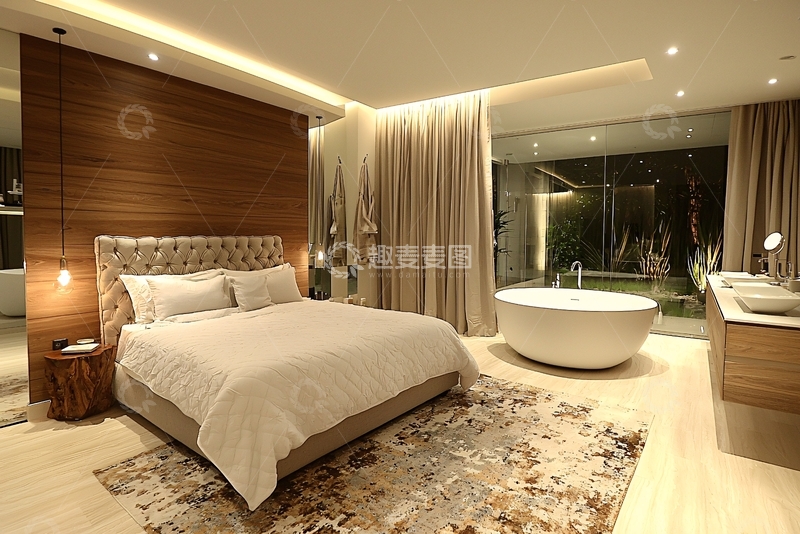 高清大图下载【趣麦麦图】现代简约卧室设计116
