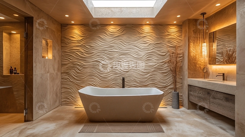 高清大图下载【趣麦麦图】现代简约风格浴室