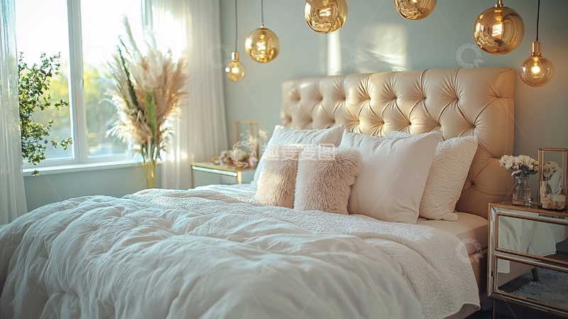 高清大图下载【趣麦麦图】温馨舒适卧室