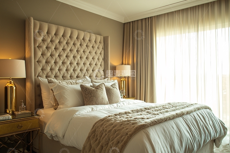 高清大图下载【趣麦麦图】高级灰卧室