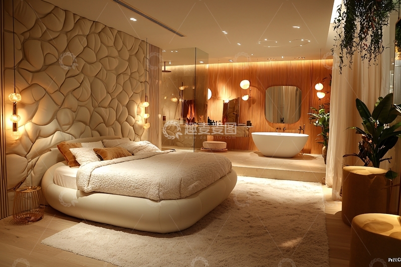 高清大图下载【趣麦麦图】现代奢华卧室