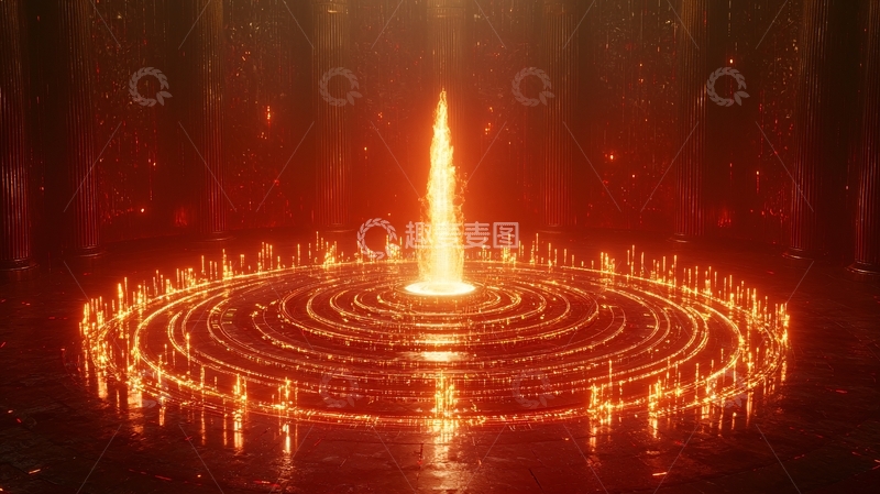 高清大图下载【趣麦麦图】火焰光环