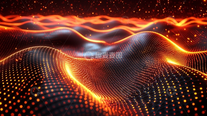 高清大图下载【趣麦麦图】抽象火焰山脉